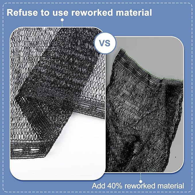 LOVE STORY 10x10FT 55% Black Shade Cloth Sun Shade Net UV Resistant Mesh Tarp Plant Cover Sunblock Net for Garden,Greenhouse,Vegetables,Flowers