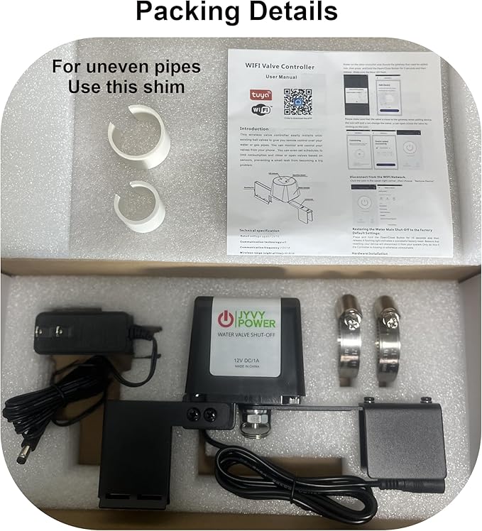 Smart Valve PRO Zigbee 3.0 Motorized Ball Valve Metal Gear Tuya Smart Alexa Google Home iOS Android 2.4GHz Only