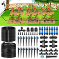 230FT New Quick-Connect Drip Irrigation System Kit, Automatic Garden Watering Misting System for Greenhouse, Yard, Lawn, Plant with 1/2 inch Hose 1/4 inch Distribution Tubing and Accessories