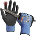 Schwer A4 AIR-SKIN Cut Resistant Work Gloves with Extreme Lightweight & Thin, Grip Glove for Fishing, Refined Work, Gardening Gloves for Yard, Touchscreen, 3D-Comfort Fit, Men Women Gifts, AR3900, L