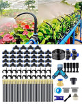 Drip Irrigation Kit Automatic Watering System for Potted Plants, 360 Degree Adjustable Copper Micro Sprinklers, Quick Connect Tubing Fittings for Garden, Lawn, Patio, Balcony (32 Nozzles)