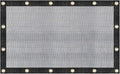 [WindscreenSupplyCo] 60-70% 6.5 FT X 10 FT Mesh Tarp/Shade Cloth 9-Needle Knitted Heavy Duty Black with Grommets for Green House, Garden, pergola, Pools, Dump Truck - MT6510BLKX1