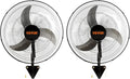 VEVOR Wall Mount Fan, 2 PCS 20 inch Oscillating, 3-speed High Velocity Max. 4000 CFM Industrial Wall Fan for Indoor, Commercial, Residential, Warehouse, Greenhouse, Workshop, Basement, Garage,Black