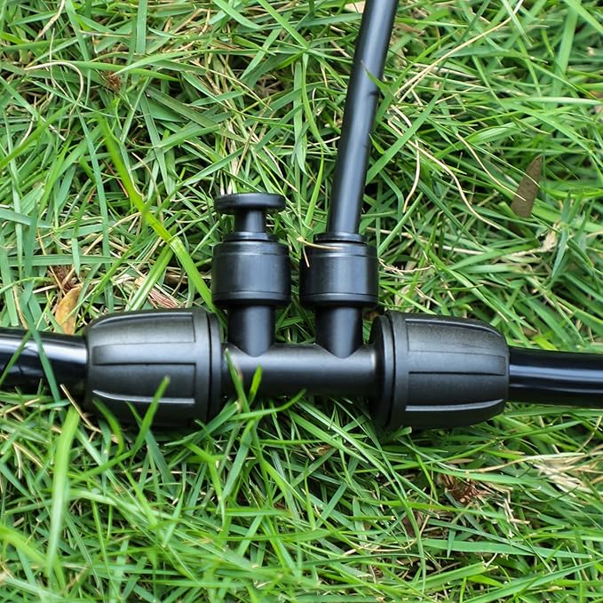 MIXC 50 Pack 1/4 Inch Drip Irrigation Plugs, Leak-Proof Drip Line End Cap Fittings for Quick Connector (1/4''Tube End Plug-50P)