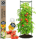 Tomato Cage - Large Trellis Stakes and Plant Support Structures for Vegetables and Climbing Plants - Tall Tomato Cages for Garden, Pots, Raised Garden Bed Outdoor Supplies (1 Pack - Up to 48")