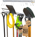 StoreYourBoard 72" Garage Tool Organizer Wall Mount | Garden Tool Organizer System | Heavy Duty Garden Tool Storage Rack for Yard Tools Rakes Shovels 500lbs Garage Organization | 8 PVC Coated Hooks