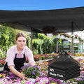 90% Shade Cloth,10x16ft Tear Resistant Sun Shade Net with Reinforced Grommet,Durable Garden Shade Tarp Cover for Greenhouse,Plant Cover, Chicken Coop,Patio and Pergola,Black