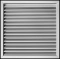 HVAC Premium 14''w X 14''h Aluminum Privacy Door HVAC Air Grille - ''V'' Shaped Louvers Ensure 100% View Block - Supply or Return [Outer Dimensions: 15''w X 15''h]