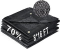 LOVE STORY 8x16FT 70% Black Shade Cloth Sun Shade Net with Grommets Sunblock Net Mesh Tarp for Garden,Plants Cover,Greenhouse and Patio