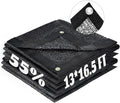 LOVE STORY 13x16.5FT 55% Black Shade Cloth Sun Shade Net with Grommets Sunblock Net Mesh Tarp for Garden,Plants Cover,Greenhouse and Patio
