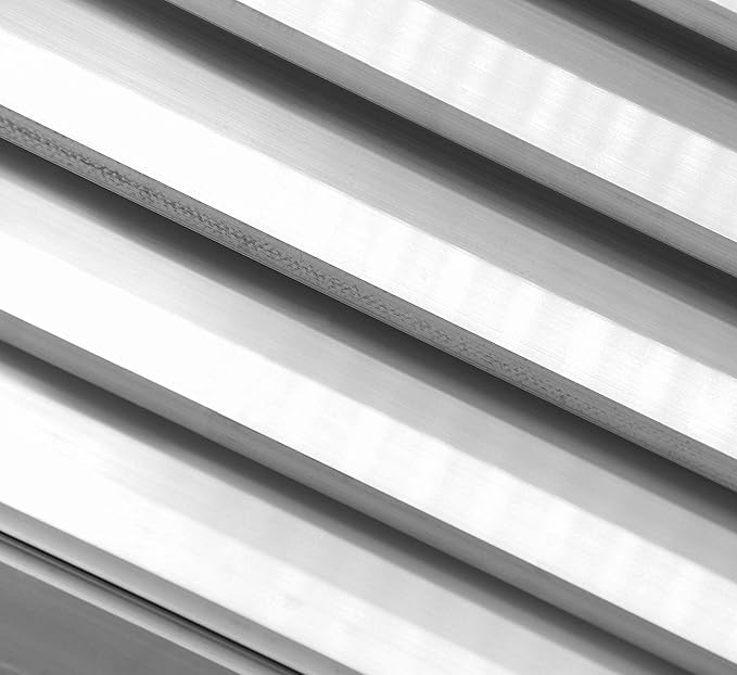 HVAC Premium 12"W x 24"H Aluminum Exterior Gable Louver Vent for Walls & Crawlspace - Weather-Resistant Air Grille with Screen Mesh - [Outer Dimensions 13.75"W x 25.75"H]