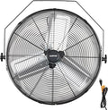 Garvee 18 Inch Wall Mount Fan, 3500 CFM 3 Speeds High Velocity Industrial Fan with 360° Tilt Head, IP44 Waterproof Heavy-Duty Aluminum Blades for Workshop, Warehouse, Greenhouse, Commercial