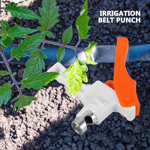 2pcs Plastic Hole Punch Tool for Drip Irrigation Tubing, Waterproof Watering System Installing Tool, Gardening Tube Hole Opener for Garden Supplies