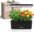 Nouri Hydroponics Growing System, 7 pod Smart Indoor Herb Garden Kit with LED Grow Lights, Hydroponic Herb Garden Indoor for Plant Lovers, Gardeners, Kitchen, Tomato Seeds Included