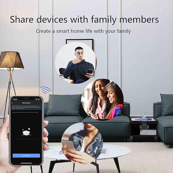 WiFi Universal IR Remote Control,Tuya Smart Hub 360° Remote Control,Alexa Compatible Universal Remotes,Google Home for Home Automation,TV