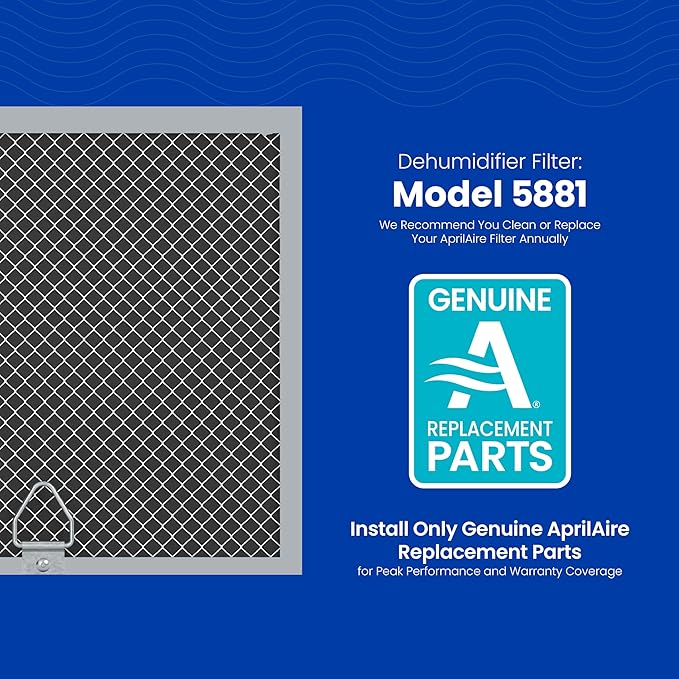 AprilAire E100 Whole House Dehumidifier for Basement & Crawl Space – 100-Pint High-Capacity Commercial Dehumidifier for Homes Up to 5,500 Sq. Ft. with Pump, Drain Hose, & Hanging Kit for DIY Install