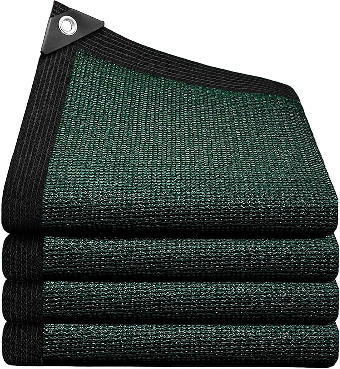 80% Shade Cloth for Garden,6×10FT Green Sun Shade Net with Grommets Sunblock Net Mesh Tarp for Plants Cover,Greenhouse and Patio