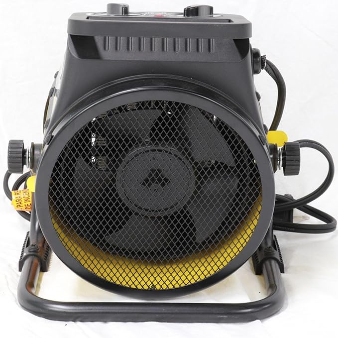 Dura Heat EUH1465 Electric Forced Air Heater with Pivoting Base 5,120 BTU, Yellow