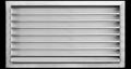 HVAC Premium 28"W x 18"H Aluminum Exterior Gable Louver Vent for Walls & Crawlspace - Weather-Resistant Air Grille with Screen Mesh - [Outer Dimensions 29.75"W x 19.75"H]