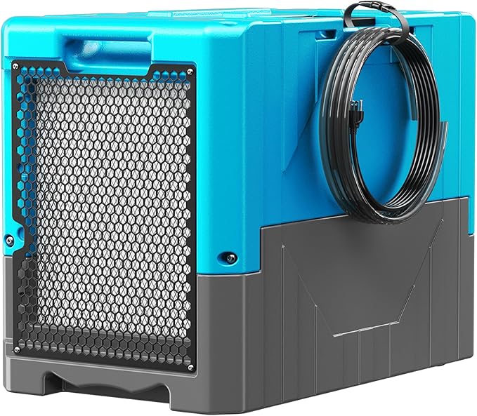 190Pints Commercial Dehumidifier for Basements with Pump Drain Hose, LGR Dehumidifiers with Wheels, Crawl Space Ddehumidifier for Basement, Warehouse and Garages Up to 6000 Sq.Ft, Blue-2026 Upgraded
