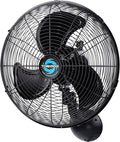 Tornado 16" Pro Series Waterproof Outdoor Oscillating Wall Mount Fan – Heavy-Duty High Velocity Metal Fan for Patio, Industrial, Commercial, Residential & Greenhouse – UL Safety Listed