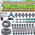 230FT Drip Irrigation System, Quick-Connect Automatic Garden Watering Misting System, with 1/2 inch and 1/4 inch Distribution Tubing, Drip Irrigation Kit for Lawn, Greenhouse, Patio