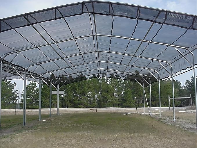 Agfabric 50% Shade Cloth 12 X 20ft Sun Shade Fabric Sunblock Shade Cloth Cover with Clips for Plants, Black