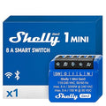 Shelly 1 Mini Gen3, WiFi & Matter Smart Relay Switch with Dry Contacts, 1-Channel 8A, Compatible with Alexa, Home Assistant, SmartThings & Google Home, DYI, Garage Door Opener, No Hub Required