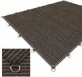 6X10 FT 90% Sun Shade Cloth, Sunblock Shade Fabric with D-Rings, Sunshade Cover for Patio Pergola Deck, UV Protected Breathable Netting with Zipties & Ropes, Mocha