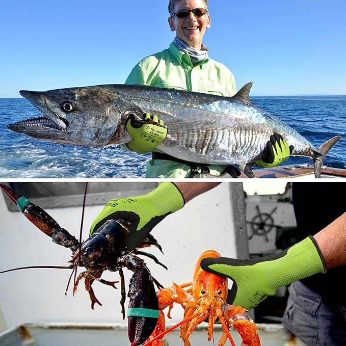 Schwer 6 Pairs Cut Resistant Work Gloves ANSI A6/A7 (Send Randomly) Cut Proof Glove CR3027, Touchscreen, Working Gloves for Men and Women Used for Woodworking, Glass Cutting, Warehouse, XL