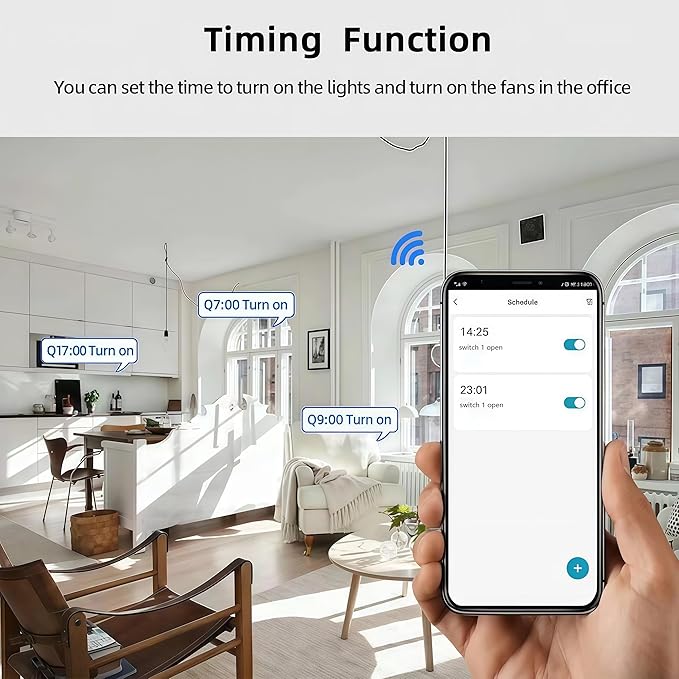 2 Channel Tuya Smart Life WiFi Momentary Inching Self-Locking Interlock Relay Switch Module,DC 7-32V Wireless Remote Control with RF Bluetooth, Compatible with Alexa Goolge Home (2CH)