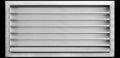 HVAC Premium 26"W x 16"H Aluminum Exterior Gable Louver Vent for Walls & Crawlspace - Weather-Resistant Air Grille with Screen Mesh - [Outer Dimensions 27.75"W x 17.75"H]