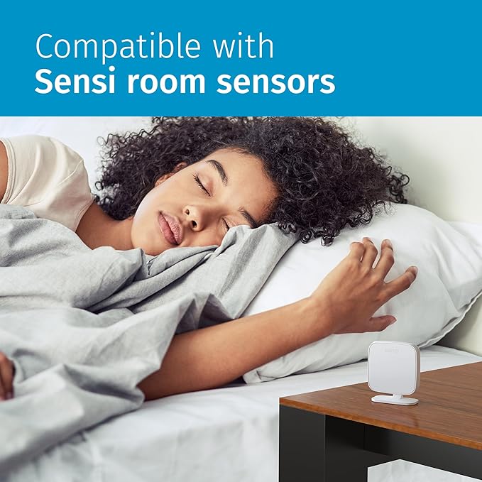 Sensi Touch 2 Smart Thermostat with Touchscreen Color Display, 100 Years of Expertise, Programmable, Wi-Fi, Data Privacy, Easy DIY, Works with Alexa, Energy Star Certified, ST76W, C-Wire Required