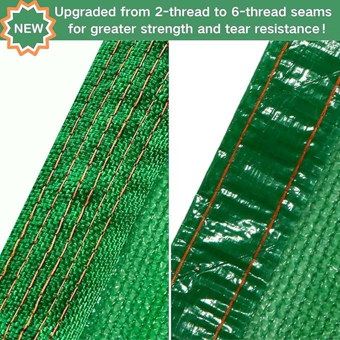 BeGrit Shade Cloth for Garden 50% 6x10ft with Grommets Sunblock Sun Mesh UV Resistant Net for Plants,Greenhouse,Patio,Chicken Coop(Green)