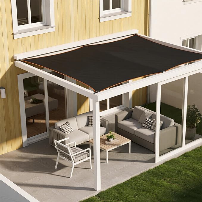 winemana 70% Shade Cloth 10x20 FT - Durable UV Blocking Mesh Tarp for Garden, Patio, Greenhouse & Chicken Coop - Sun Shade Cover with Grommets for Plants, Dog Kennel, Outdoor Use