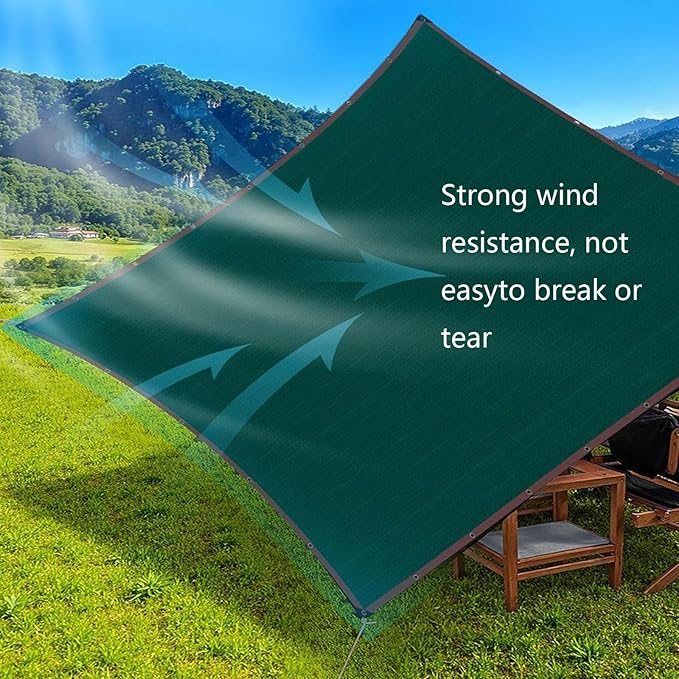Shade Cloth for Garden,32x 60 FT 90% Mesh Tarp with Grommets Shade Cloth for Greenhouse,Patio,Vegetables,Plants Cover and Chicken Coops,Dark Green Shade Net for Outdoor Garden