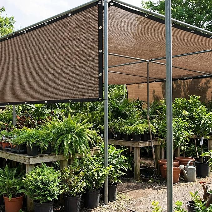 Shade Cloth for Garden,80% Shade Cloth for Plants,Mesh Tarp,Patio Covers for Shade and Rain,Suitable for Shading Plants,Greenhouses,Pavilions,Backyard Terraces