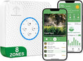 ImoLaza Smart Sprinkler Controller Evapotranspiration Master: 8 Zones WiFi Irrigation Controller with Automated Watering and App Control, Save Water Through Rain, Freeze, Wind and Saturation Skip
