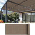 ECOOPTS 6'x247' Sun Shade Roll, Sun Shade UV Blockage Cover for Outdoor Backyard Patio Pergola Greenhouse Plants (Brown)