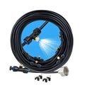 UNCO- Misting System, 26 FT, 7 Brass Mist Nozzles, 3/4" Brass Adapter, Misters for Outside Patio, Misting System for Patio, Garden, Greenhouse, Trampoline, Porch