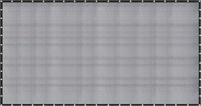 [Windscreensupplyco] 60-70% 20 FT X 30 FT Mesh Tarp/Shade Cloth 9-Needle Knitted Heavy Duty Black with Grommets for Green House, Garden, pergola, Pools, Dump Truck