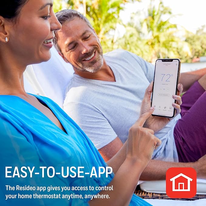 Honeywell Home T9 WIFI Smart Thermostat, Smart Room Sensor Ready, Touchscreen Display, Alexa and Google Assist