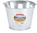Little Giant® Galvanized Dairy Pail | Metal Utility Bucket with Handle | Gardening & Farming Bucket | 5 Quart