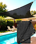 E.share 90%-95% Black Sun Shade Cloth 6FT x 20FT, Heavy Duty Outdoor Shade Netting with Reinforced Grommets, UV Resistant Breathable Fabric for Patio Garden Greenhouse Pergola Chicken Coop & Kennel