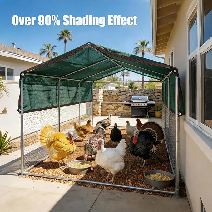 Sun Shade Sail 9' x 32' Dark Green Rectangle Canopy Sail Shade Cover UV Block Permeable Sunshade Outdoor for Patio Backyard (We Make Custom Size)