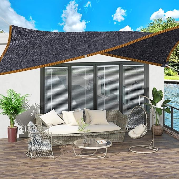 Shade Cloth - for Plants Greenhouse, 70% Sunblock Shade Sails -for Outdoor Garden Pergola Patio Lawn, Sun Protection Neting Cover for Kennel Chicken Coop Easier to Hang Plant Cover