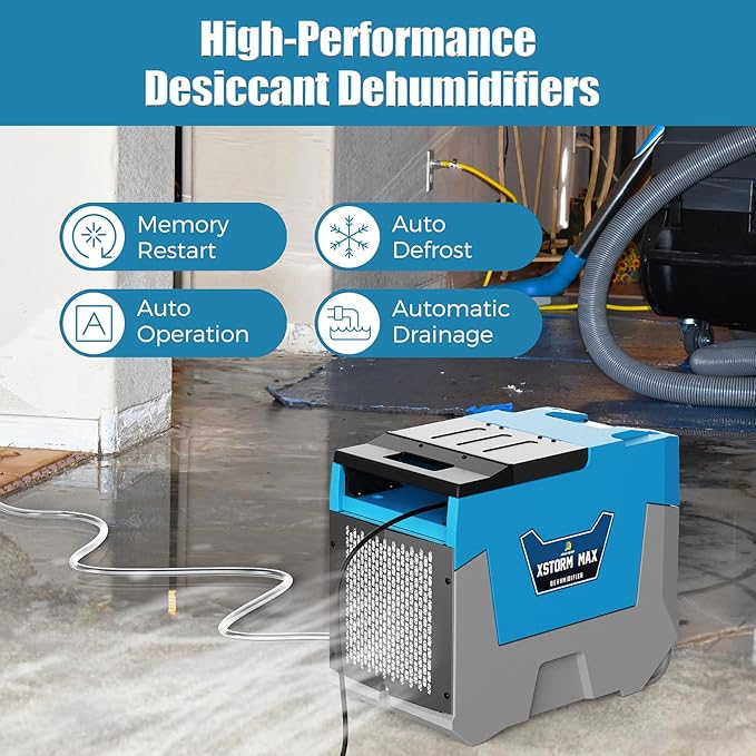 ARGENDON Commercial Dehumidifier,180 Pints Industrial Dehumidifier with Pump & Drain Hose for Whole House, Crawl Space, Warehouse, Up to 2,300 sq ft, Water Damage Restoration, 5-Year Limited Warranty