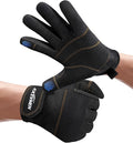 Safety Work Gloves with Secure Fit, Flexible Grip for Multi-purpose Use, Durable Touchscreen Heavy Duty Lightweight