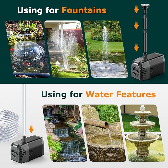 POPOSOAP Solar Pond Filter with Fountain Pump, 20W Solar Powered Water Pump and Pond Filters, Solar Pond Pump and Filter Kit & Multi-Stage Filtration for Outdoor Ponds Up to 280 Gallons P3203