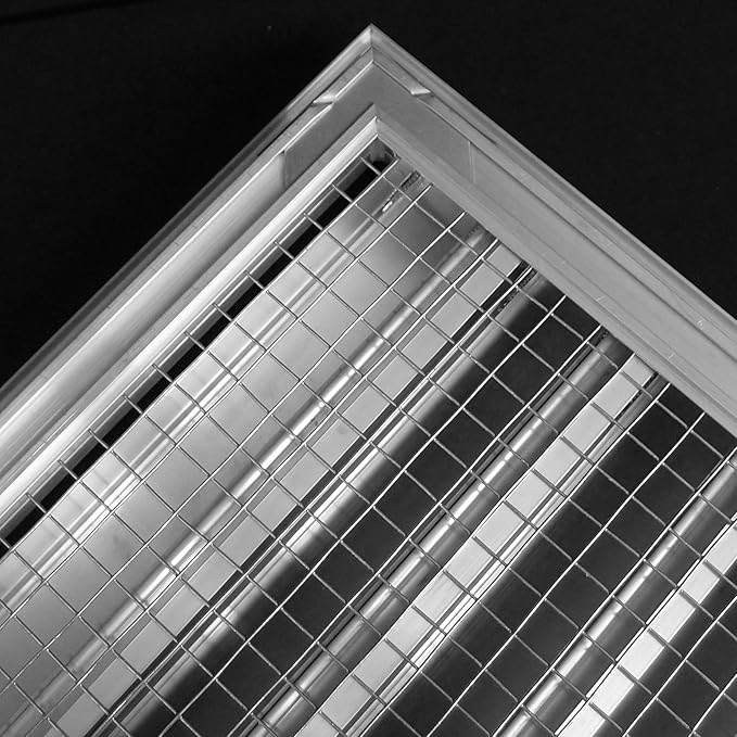 HVAC Premium 12"W x 28"H Aluminum Exterior Gable Louver Vent for Walls & Crawlspace - Weather-Resistant Air Grille with Screen Mesh - [Outer Dimensions 13.75"W x 29.75"H]